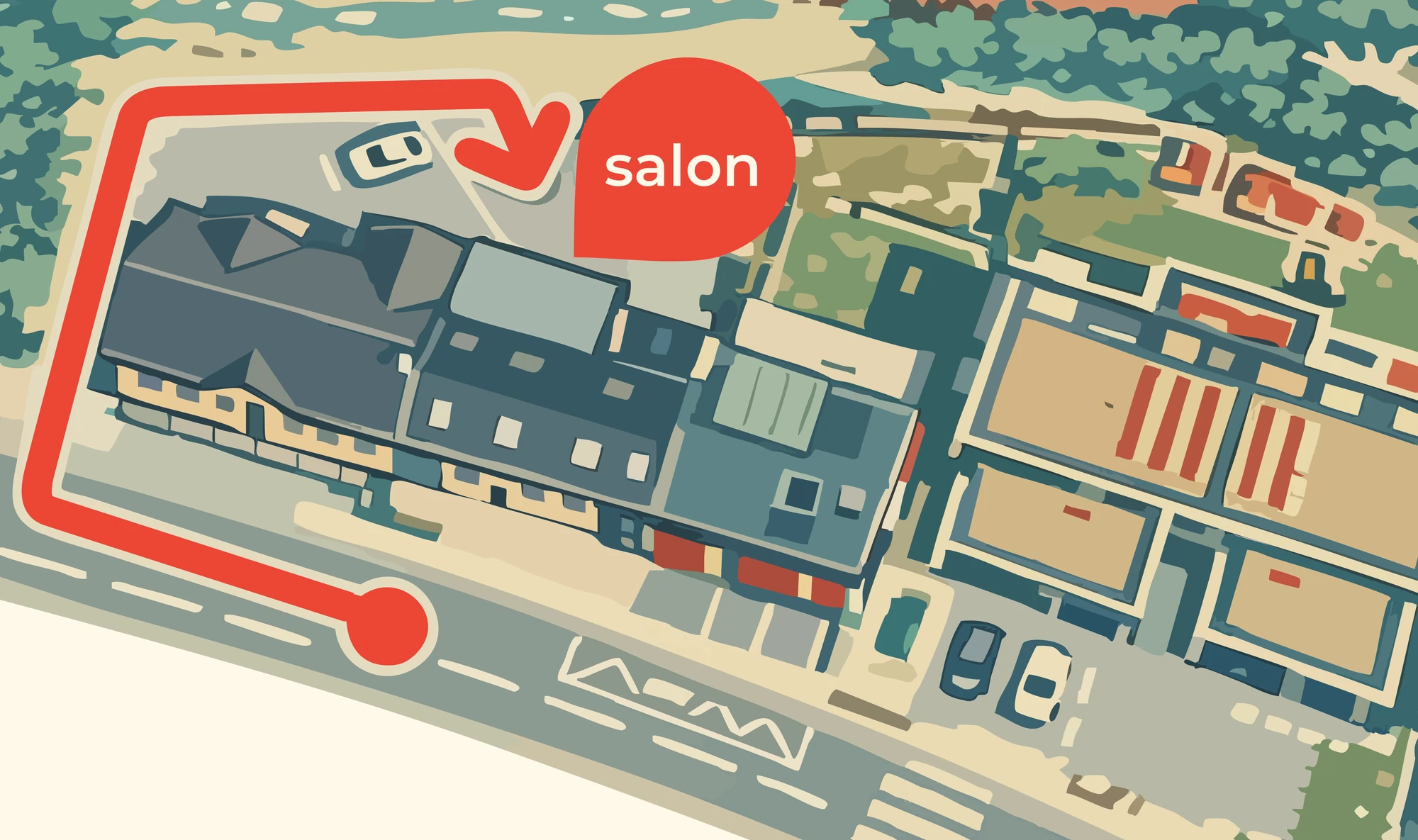 Plan d'accès du salon Shownails, 12 Route de Diekirch, Bollendorf-Pont